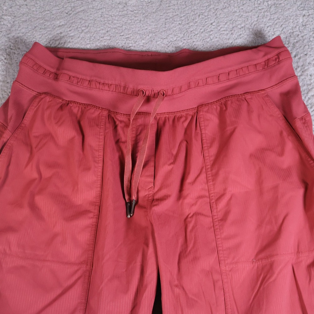Lululemon Beyond the Studio Crop Red Joggers Pants LW6AVQS Size 12 - Picture 2 of 8